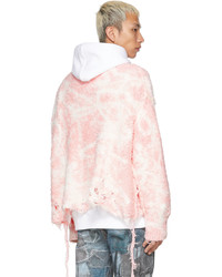 Doublet Pink Bleached Pullover Sweater