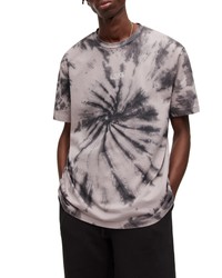 AllSaints Colton Tie Dye T Shirt In Ground Lilacblue At Nordstrom
