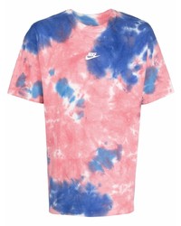 Nike Logo Print Tie Dye Effect T Shirt