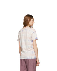 Isabel Marant Etoile Pink And Blue Dena T Shirt