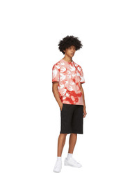 McQ Alexander McQueen Pink And Red Tie Dye Swallows T Shirt