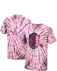 Mitchell & Ness Pink St Louis City Sc Vintage Tie Dye T Shirt