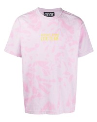 VERSACE JEANS COUTURE Tie Dye Cotton T Shirt