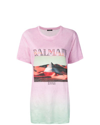 Balmain Tie Dye Print T Shirt