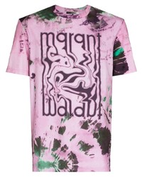 Isabel Marant Zeno Tie Dye Logo T Shirt