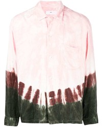Pink Tie-Dye Dress Shirt