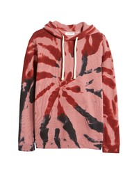 PacSun Spiral Dye Hoodie In Red Multi At Nordstrom