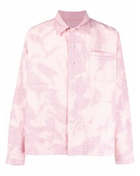 Pink Tie-Dye Shirt Jacket