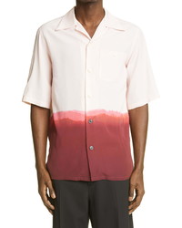 Alexander McQueen Dip Dye Short Sleeve Button Up Shirt