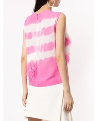 MSGM Feather Embellished Top