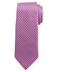 Ermenegildo Zegna 3d Micro Diamond Neat Tie Pink