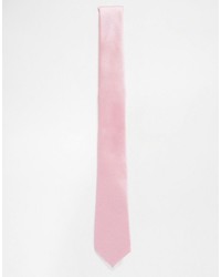 Asos Brand Slim Tie In Pink