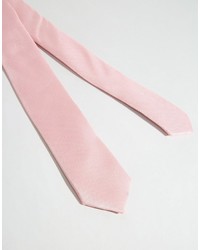 Asos Brand Tie And Pocket Square Pack In Pale Pink