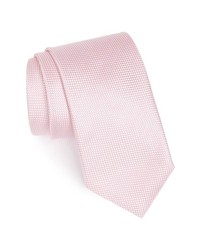 Canali Woven Silk Tie Pink Regular