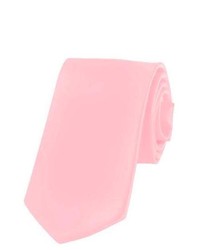 Jacob Alexander Solid Color Boys Tie By Carnation Pink