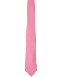 Dries Van Noten Pink Silk Tie