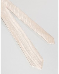 Asos Slim Tie In Pink Texture