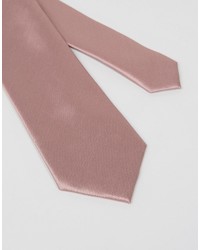 Asos Wedding Tie In Rose Pink