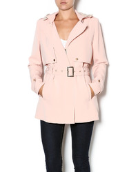 Greylin Blush Belted Trench Coat