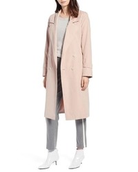 Halogen Double Breasted Trench Coat