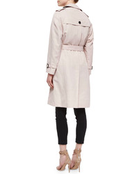 Burberry London Double Breasted Trenchcoat Ice Pink