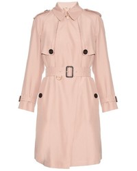 Burberry London Everson Silk Noil Trench Coat