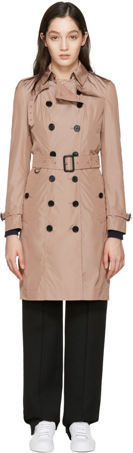 burberry pink trench coat