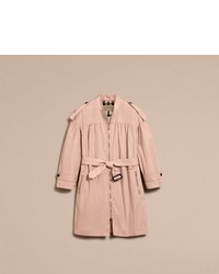 Burberry Ruched Showerproof Trench Coat