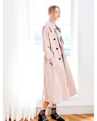 Spring Oversized Rayon Trench Coat