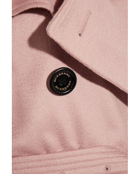 Burberry The Lakestone Cashmere Trench Coat Pastel Pink