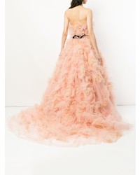 Marchesa Less Tulle Degrade Layered Dramatic Ballgown