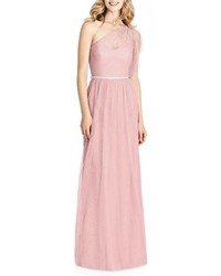 Jenny Packham One Shoulder Tulle Gown