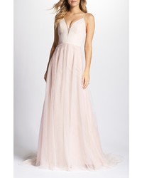 TI ADORA BY ALLISON WEBB Plunging A Line Gown