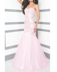 Tony Bowls Le Gala Strapless Mermaid Gown