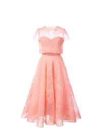 Marchesa Notte Tulle Layered Dress
