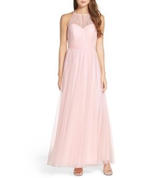 Wtoo Tulle Halter Neck Gown