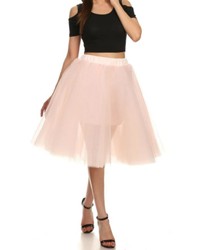 A Line Tulle Skirt