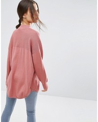 Asos Petite Petite Tunic With High Neck In Cashmere Mix