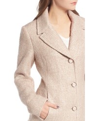 Kensie Skirted Tweed Coat