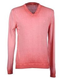 Pink V-neck Sweater