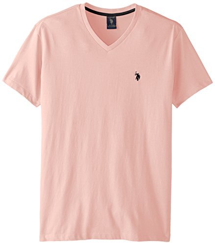 pink polo v neck t shirt