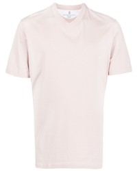 Brunello Cucinelli V Neck Cotton T Shirt