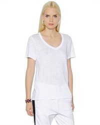 Etoile Isabel Marant V Neck Linen T Shirt