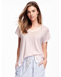 Old Navy V Neck Loose Fit Cocoon Tee For
