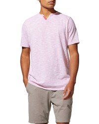 Good Man Brand V Notch Slim Fit Slub Stripe Jersey T Shirt