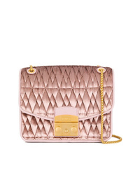 Pink Velvet Crossbody Bag