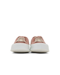 AMI Alexandre Mattiussi Pink Velour Sneakers