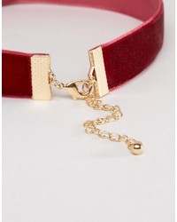Asos Velvet Corsage Choker Necklace