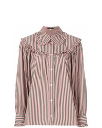 Alexa Chung Striped Button Shirt