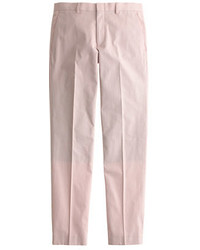 Pink Vertical Striped Dress Pants